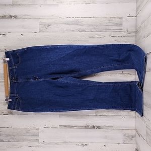 L.L. Bean high waist medium wash classic fit denim blue jeans Size 16 TALL